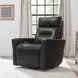 Remmington Vintage Slate Leather Swivel Glider Power Recliner