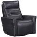 Remmington Vintage Slate Leather Swivel Glider Power Recliner