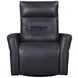 Remmington Vintage Slate Leather Swivel Glider Power Recliner