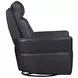 Remmington Vintage Slate Leather Swivel Glider Power Recliner