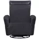 Remmington Vintage Slate Leather Swivel Glider Power Recliner