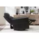 Remmington Vintage Slate Leather Swivel Glider Power Recliner