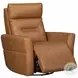 Rhettmere Vintage Caramel Leather Swivel Glider Power Recliner