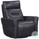 Rhettmere Vintage Slate Leather Swivel Glider Power Recliner