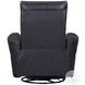 Rhettmere Vintage Slate Leather Swivel Glider Power Recliner