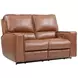 Rockford Verona Saddle Leather 64" Power Reclining Loveseat with Power Headrest and Footrest