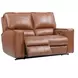 Rockford Verona Saddle Leather 64" Power Reclining Loveseat with Power Headrest and Footrest