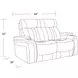 Vanderbilt Fantom Brown Power Reclining Loveseat with Power Headrest