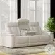 Vanderbilt Fantom Ivory Power Reclining Sofa with Drop Down Console and Power Headrest
