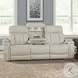 Vanderbilt Fantom Ivory Power Reclining Sofa with Drop Down Console and Power Headrest