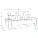 Vanderbilt Fantom Ivory Power Reclining Sofa with Drop Down Console and Power Headrest
