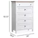 Windmill Harbour White Whisp and Sand 5 Drawer Chest