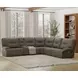 Spartacus Haze 6 Piece Performance Fabric Power Reclining Sectional