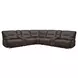 Spartacus Chocolate Performance Fabric 7 Piece Modular Power Reclining Sectional