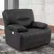 Spartacus Black Dual Performance Fabric Power Recliner with Power Headrest