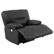 Spartacus Black Dual Performance Fabric Power Recliner with Power Headrest