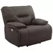 Spartacus Chocolate Power Recliner with Power Headrest