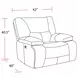 Spartacus Oyster Power Recliner with Power Headrest