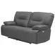 Spartacus Haze Dual Performance Fabric 65" Power Reclining Loveseat with Power Headrest