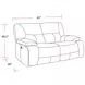 Spartacus Oyster Dual Performance Fabric 65" Power Reclining Loveseat with Power Headrest