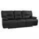 Spartacus Black Dual Performance Fabric 88" Power Reclining Sofa with Power Headrest