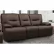 Spartacus Chocolate Dual Performance Fabric 88" Power Reclining Sofa with Power Headrest