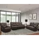 Spartacus Chocolate Dual Performance Fabric 88" Power Reclining Sofa with Power Headrest