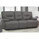 Spartacus Haze Dual 88" Power Reclining Sofa with Power Headrest