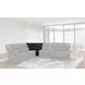Spartacus Black Performance Fabric 7 Piece Modular Power Reclining Sectional