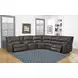 Swift Twilight Leather 6 Piece Modular Power Reclining Sectional