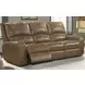 Swift Bourbon Dual 88" Power Reclining Sofa with Power Headrest