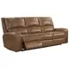 Swift Bourbon Dual 88" Power Reclining Sofa with Power Headrest