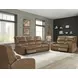 Swift Bourbon Dual 88" Power Reclining Sofa with Power Headrest
