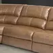 Swift Bourbon Leather 7 Piece Modular Power Reclining Sectional