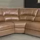 Swift Bourbon Leather 7 Piece Modular Power Reclining Sectional