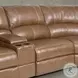 Fleet Bourbon Leather 6 Piece Modular Power Reclining Sectional