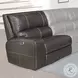 Fleet Twilight Leather 6 Piece Modular Power Reclining Sectional