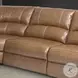 Fleet Bourbon Leather 6 Piece Modular Power Reclining Sectional