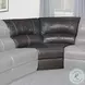 Swift Twilight Leather 6 Piece Modular Power Reclining Sectional