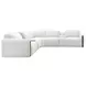 Anaheim White Performance Fabric 7 Piece Modular Power Reclining Sectional with Power Headrest