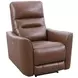 Taylor Brazilian Cocoa Leather Zero Gravity Power Recliner