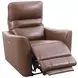 Taylor Brazilian Cocoa Leather Zero Gravity Power Recliner