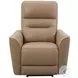 Thalden Brazilian Cappuccino Leather Zero Gravity Power Recliner