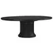 Atrium Black Extendable Round Dining Table