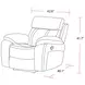 Theon Stokes Toffee Performance Fabric Glider Recliner