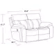 Theon Stokes Toffee Performance Fabric 65" Reclining Loveseat