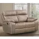 Theon Stokes Toffee Performance Fabric 65" Reclining Loveseat