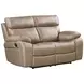 Theon Stokes Toffee Performance Fabric 65" Reclining Loveseat