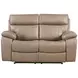 Theon Stokes Toffee Performance Fabric 65" Reclining Loveseat