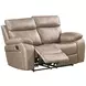 Theon Stokes Toffee Performance Fabric 65" Reclining Loveseat